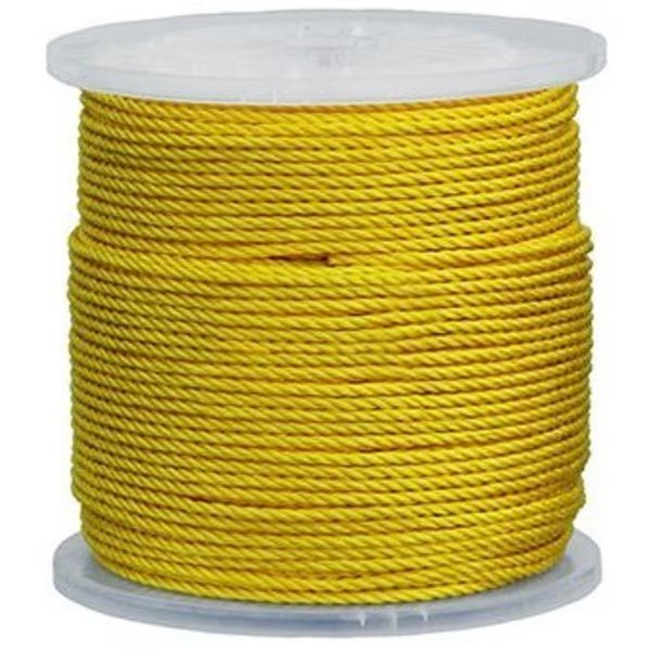 L.H. Dottie 1/4'' x 250' Yellow Polypropylene Pull Rope, L.H. Dottie, Mfr#: 1425